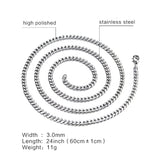 Korean Style Minimalist Titanium Steel Necklace for Men