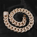 Personalized Zirconium Cuban Bracelet Necklace for Men