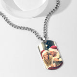 Personalized Photo Necklace for Men
