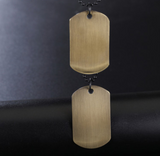 Shiny Military Dog Tag Necklace for Men