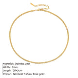 Trendy Cuban Link Stainless Steel Necklace for Men & Women