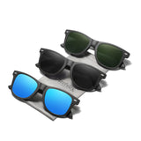 Carefully Driving Sunglasses Men Women Square Polarized Sun Glasses Fishing UV protection (3 pack) (NC1002-G15Green Black Blue)
