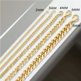 Trendy Cuban Link Stainless Steel Necklace for Men & Women