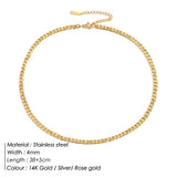 Trendy Cuban Link Stainless Steel Necklace for Men & Women