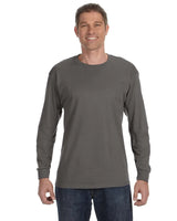 Hanes Mens ComfortSoft Long Sleeve T-Shirt Smoke Gray M