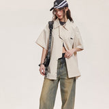 Loose Casual Short Sleeve Tops for Men and Women