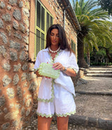 2024 New Women's Casual Loose Short Shirt Set