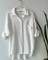 Women's Long Sleeve Shirt & Shorts Casual Two-Piece Set