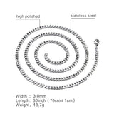Korean Style Minimalist Titanium Steel Necklace for Men