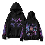 Arcane Caitlyn Hoodie for Women Men Arcane Merch Fan Gifts Hooded Sweatshirts Oversized Casual Long Sleeve Pullover Tops Harajuku Hoodies Anime Cosplay Costumes Y2K Clothes with Pocket E-Black L