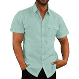 Men's Shirts Short Sleeve Casual Stylish Cargo